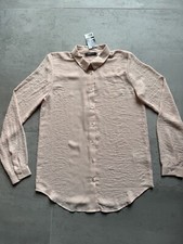 Chiffon Tunika Bluse Oberteil S/36/38 pastell weich elegant Business NEU