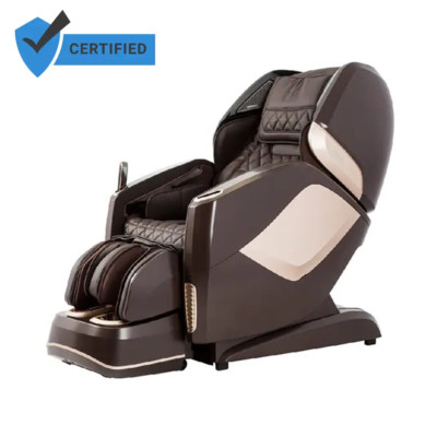 Osaki OS Pro 4D Maestro SL-Track Heated Massage Chair - Brown, Open Box