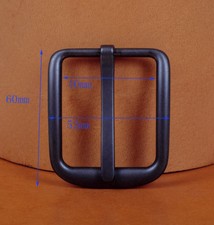 Alloy Pin Single Prong Clip Rectangular Buckle for Men Leather Belt Spare 4cm