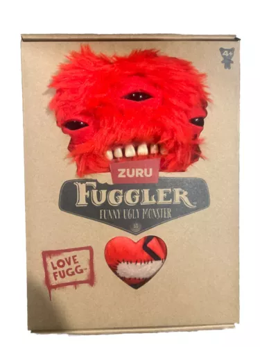 🚨 ZURU Fuggler LOVE FUGG Red & Pink Annoyed Alien Funny Ugly Monster 9" NEU - Bild 3 von 13