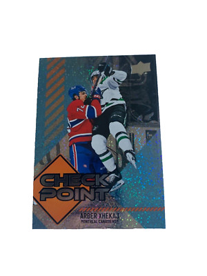 24-25 UD Series 1 Hockey Check Point CP-16 Arber Xhekaj MONTREAL