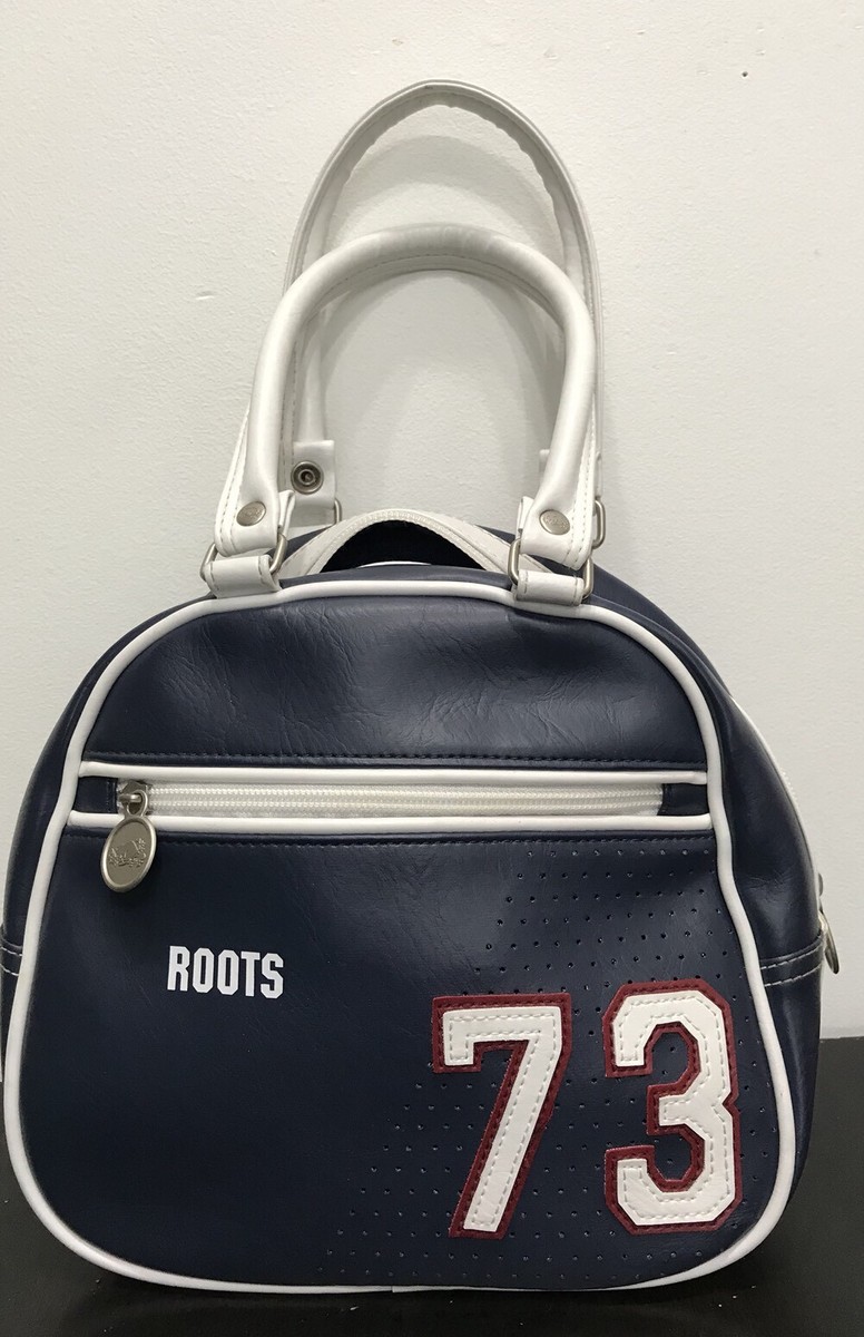 Roots 73 Blue Zip To Open Women Lunch/hand Bag