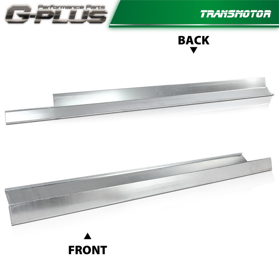 Pair Fit For 2008-2011 Ford Focus Slip-on Rocker Panels Silver Left ...