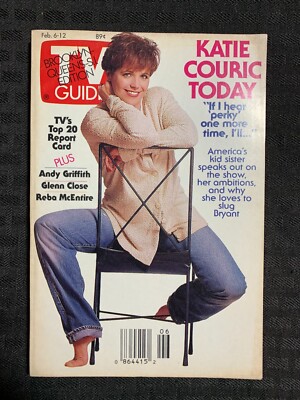 1993 Feb 6-12 TV GUIDE Magazine FN+ 6.5 Katie Couric / Andy Griffith