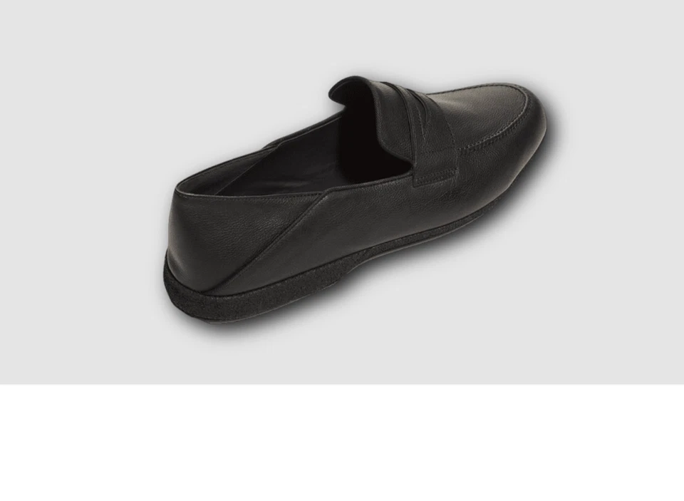 $475 Paul Stuart Para hombres Negro Plegable Cuero Penny Mocasines Zapatos Talla US 7 M Foto 3 de 4