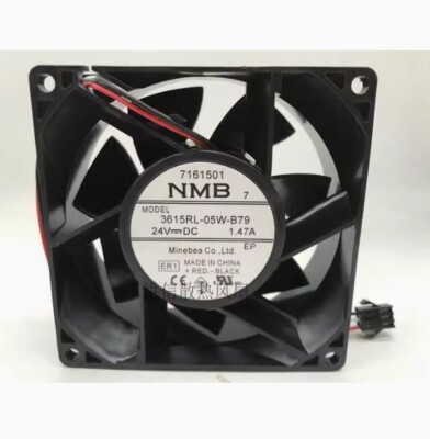 Ventilatore Inverter Impermeabile NMB-MAT 3615RL-05W-B40, 9 Cm, 24V DC, 0.73A, Doppio Cuscinetto A Sfere Ventilatore Inverter Impermeabile NMB-MAT 3615RL-05W-B40, 9 Cm, 24V DC, 0.73A, Doppio Cuscinetto A Sfere