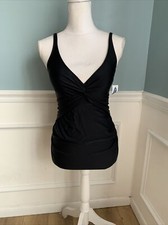 Old Navy Tankini Top Size XS Black NWT