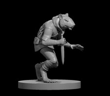 Were Rat Wererat V2 Monster Manual 28mm Scale DND D D Tabletop Mini