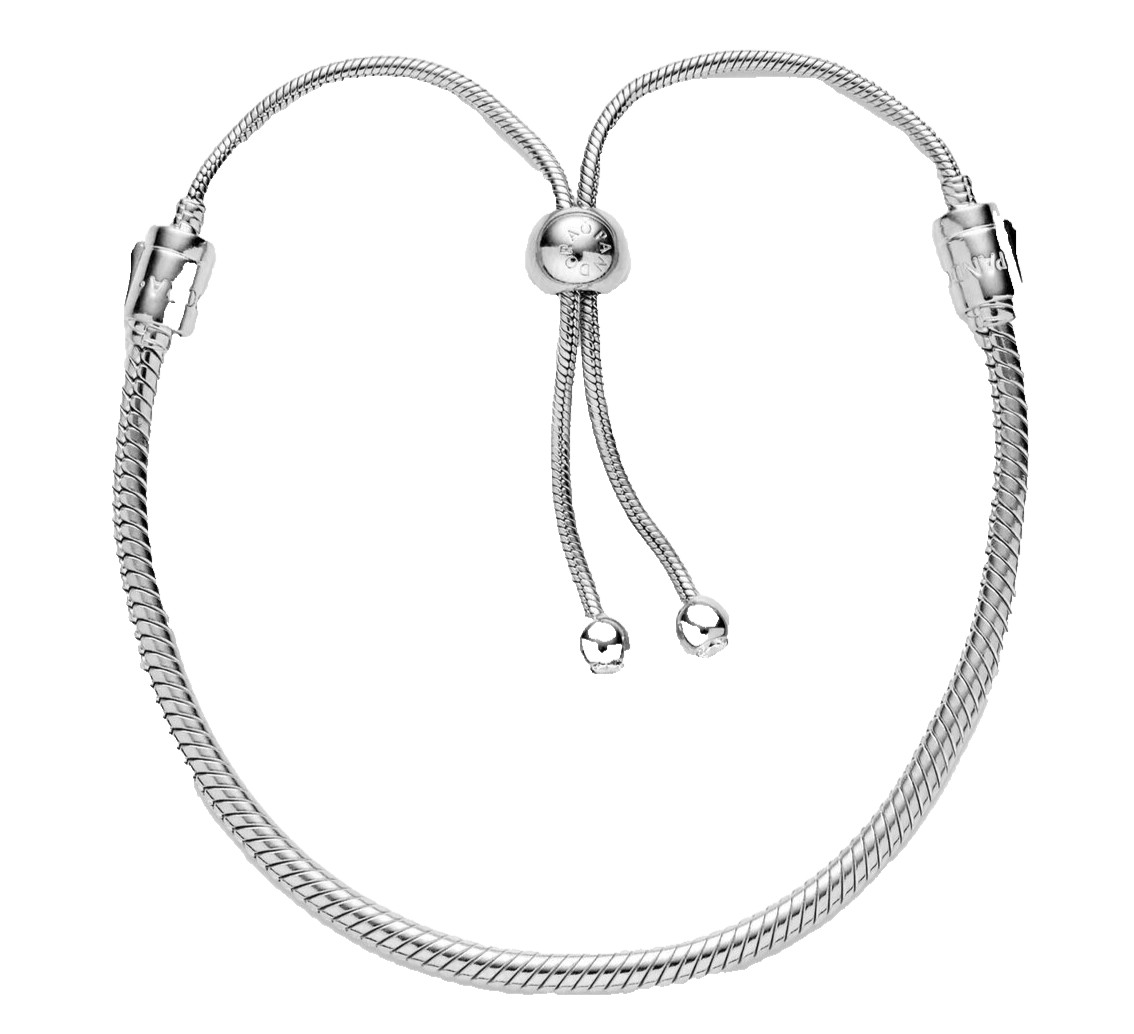 RETIRED Authentic Pandora Bracelet, Silver Sliding Bolo Bracelet