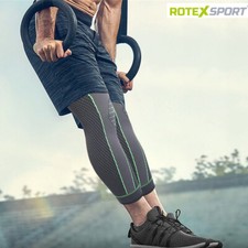 2 x Kniebandage Kompressionsstrümpfe Hochwertige Knie Lange Kniestütze Fitness