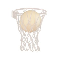 Modern Design Wall Sconce Basketball Basket White 1 Light MN-550