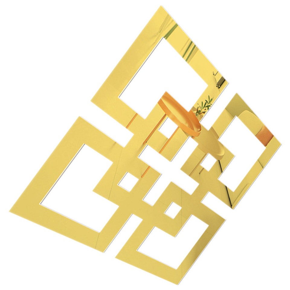 3 Pieces Self Adhesive Mirror Wall Decals Stickers Acrylic Decor eBay