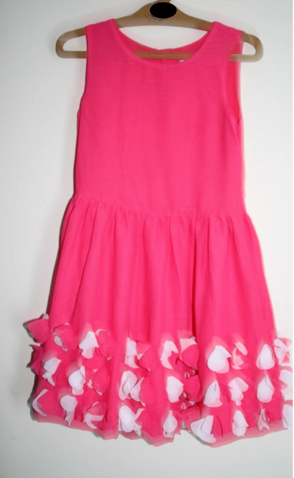 Robe "fleurs" CATIMINI - Taille 7 ans - Thème : Moments d'exception - Couture - Photo 3/3