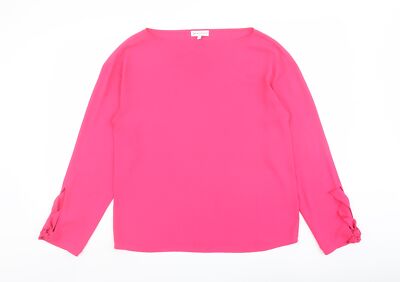 Warehouse Damen rosa Polyestermischung Bluse Größe 8