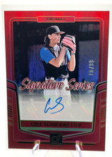 2024 Donruss Signature Series Auto Red Foil #'D 10/99 Cole Schoenwetter  Reds SP