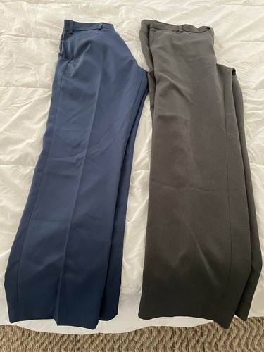 Lot Of 2 Van Heusen Dress Pants Navy 