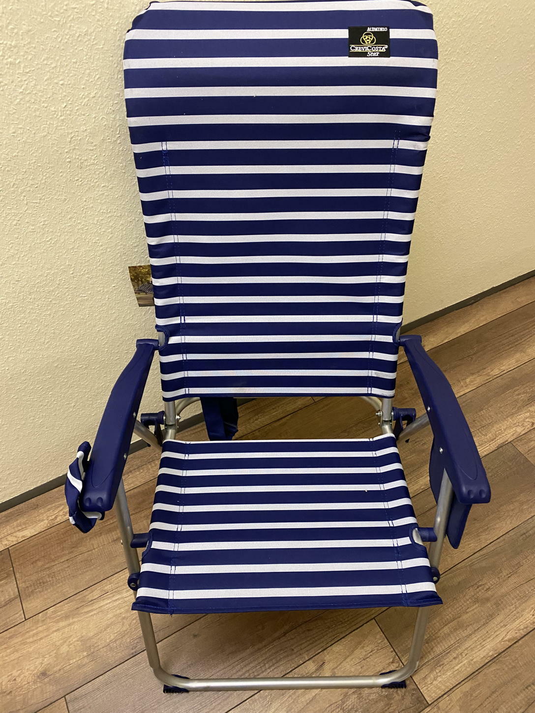 Artículo De Segunda Mano Silla De Camping Acolchada Aluminio Azul Marino Plegable Playa...