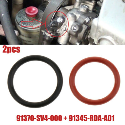 2Pcs Power Steering Pump Inlet & Outlet O-Ring Seal For 91345RDAA01 ...