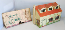 Vintage 1950's Meritoy Doll House No. 148 Tin Litho Dollhouse Boston Mass w/ Box