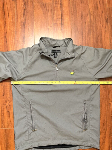 Masters Clubhouse Collection Golf Pullover Gray Jacket 1/4 Zip Mens Size Small - Picture 4 of 12