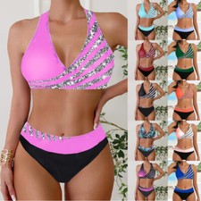 Ladies Bikini Set Padded Push Up Bra Swimwear Bathing Suit Beach Swimsuit 6-20