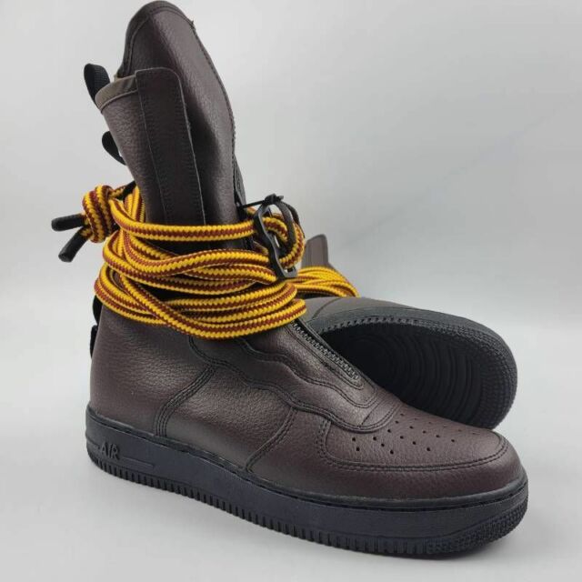 SF Af1 Air Force 1 Aa1128 Brown Leather BOOTS 12 for sale online | eBay