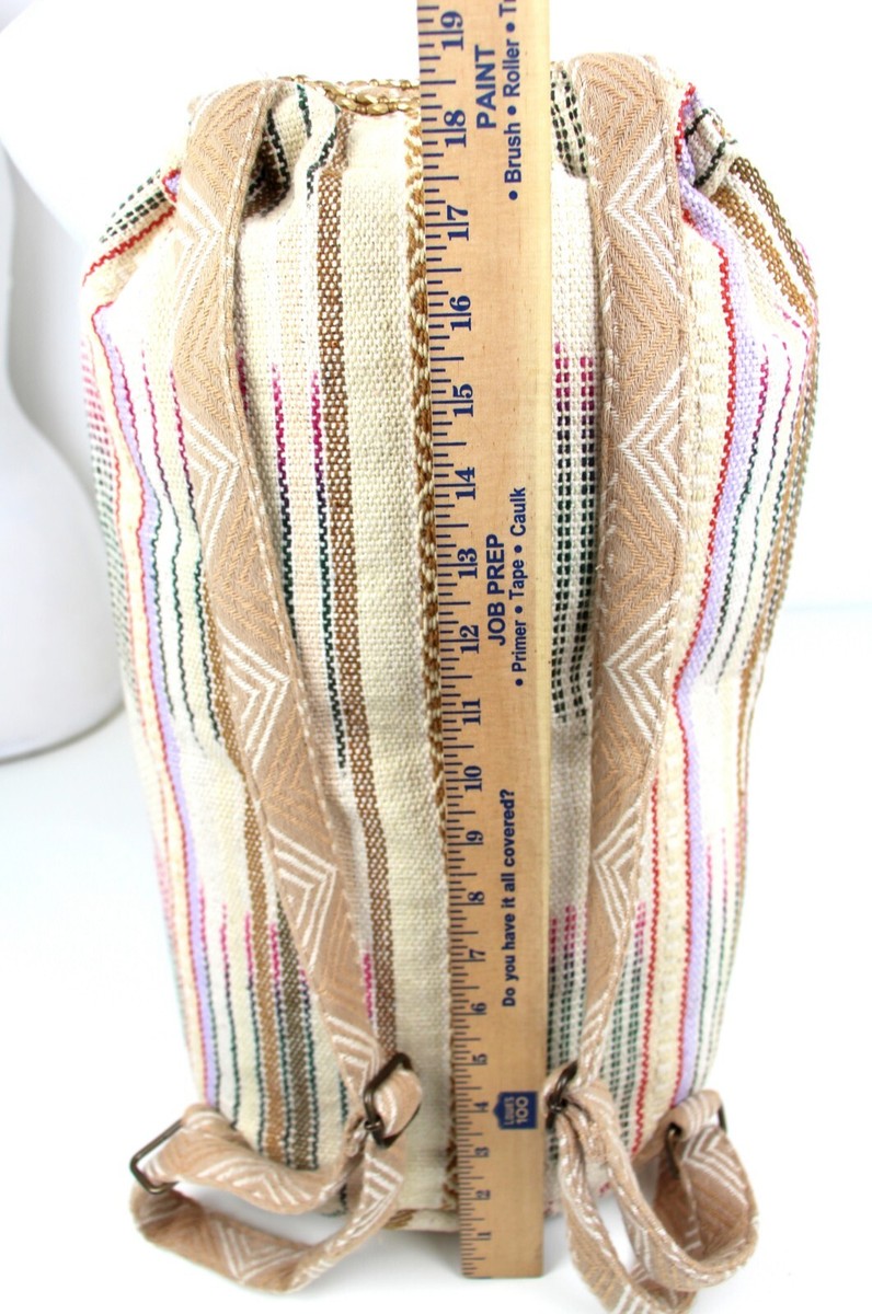 Stela 9 MULTICOLOR FABRIC CANVAS LARGE ETHNIC FRINGE FLAP  display picture 1