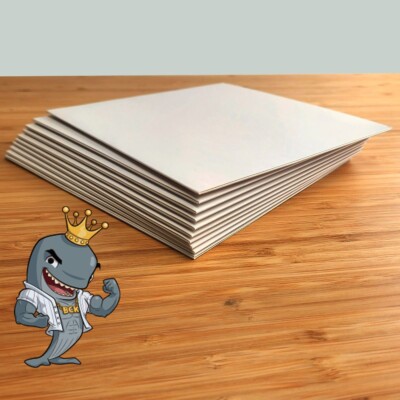BCW 7-Inch Record Jackets SQ Corners 45 RPM 10Ct Cardboard WHI No Hole FREE SHIP