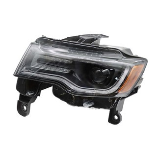 For 2016 21 Jeep Grand Cherokee Xenon HID Headlight Black Left Driver Side LH