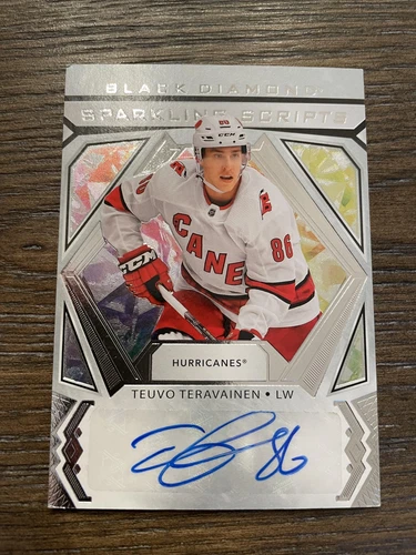 2020-21 Upper Deck Black Diamond #SC-TT Teuvo Teravainen Sparkling Scripts