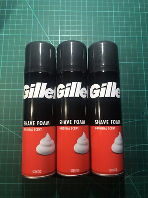 3x Gillete Rasierschaum Classic 200ml Gillette