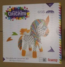🦄 Jeu Origami Licorne 3D Creatif Construction Lansay NEUF 