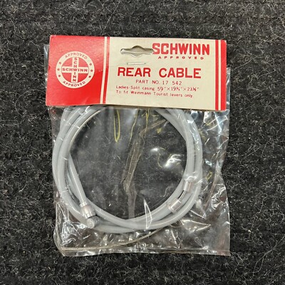 Cavo Freno Posteriore Schwinn Per Leve Weinmann N. 17542 NOS - Ricambio Vintage Per Restauro