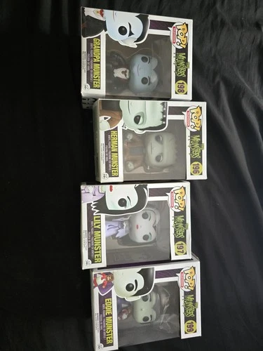 Funko Pop! Television The Munsters Vinyl Figure Set Grandpa, Herman, Lily, Eddie