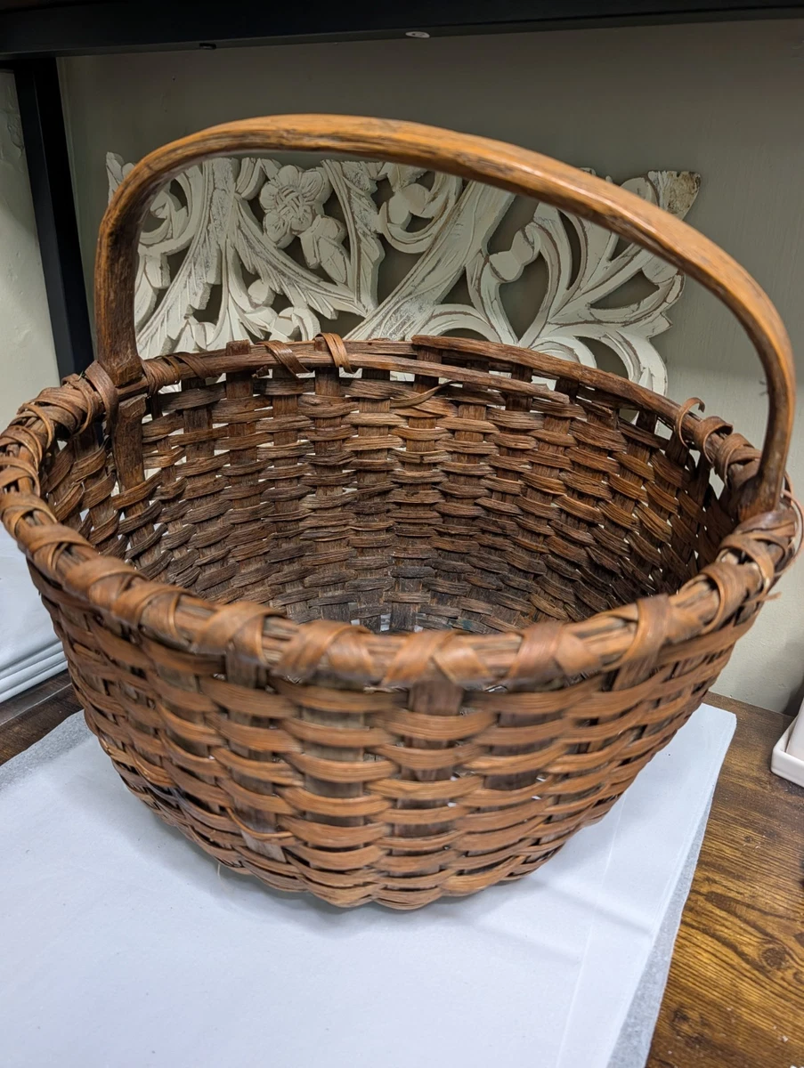 Antique Woven Basket In Collectible Baskets for sale | eBay