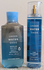 BRAND NEW Bath and Body Works Under Water Oasis Body Wash and Fragrance Mist
