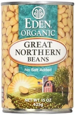 Eden Organic Great Northern Beans, No Salt Added, 15 Ounce