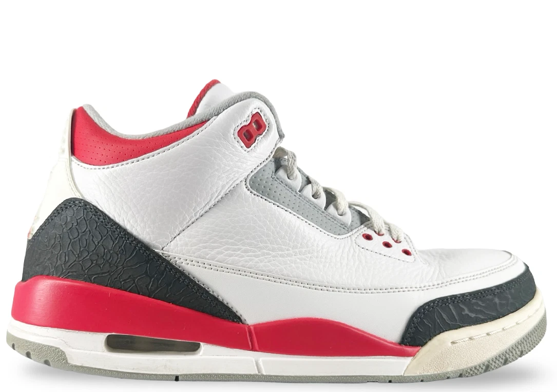 Jordan 3 Fire Red Pre-owned used Used 2013 Air Jordan 3 Retro Fire Red 136064-120 | eBay main image 3