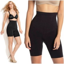 Star Power by Spanx Extra Firm Control Slimmer Black Thigh Shorts size XL