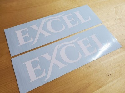 EXCEL Boat Trailer Decals Stickers Gloss white 16x5''(2) Fast USA