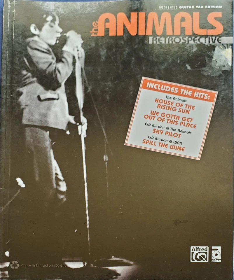 The Animals Retrospective Guitar Tab Piano Sheet Music Song Book - Bild 1 von 4