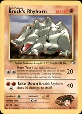 Brock's Rhyhorn (22) 022/132 Gym Heroes Unlimited Pokemon-EN LP on eBay