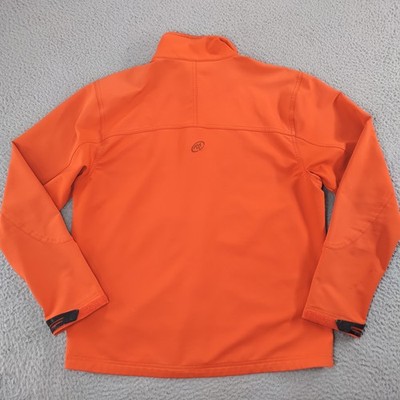 Cloudveil Jacket Mens Medium Orange Softshell Full Zip Hiking