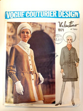Vogue 1971 Tunic Dress Couturier Sewing Pattern Ladies 12 UC VTG Valentino Italy