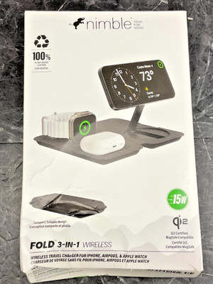 Nimble Fold MagSafe 3 in 1 Charger NB-WP-3N1FLD-12305A    ️     BRAND NEW