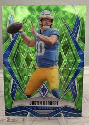 2025 JUSTIN HERBERT #58 PHOENIX LIME GREEN PYRAMIDS /285    