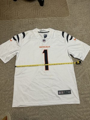 Men's Nike Ja Marr Chase Cincinnati Bengals Authentic  F.U.S.E  Jersey Size L