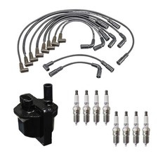 Denso Ignition Coil Wires 8 NGK Nickel Spark Plugs Kit For Express 1500 K1500 V8