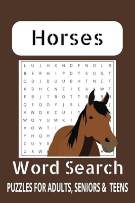 Horse Word Search Puzzle Book: Word..., Puzzle Books, M