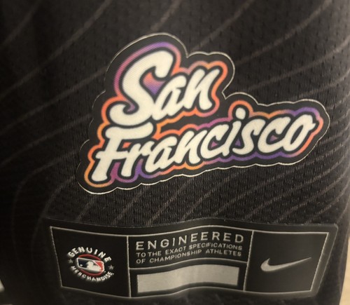 Nike San Francisco Giants Jung Hoo Lee #51 MLB Men's  Jersey XL Black - Picture 2 of 8